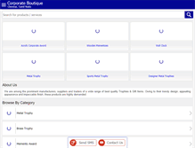 Tablet Screenshot of corporateboutique.net